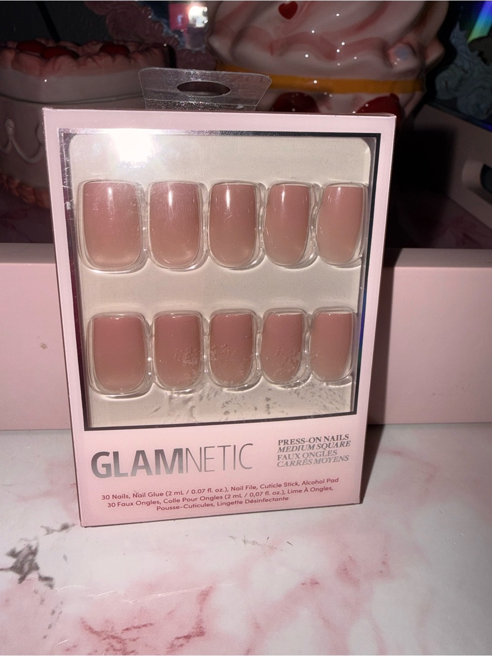 Glamnetic Press-On Nails in Dusty Rose Medium Square - Picture 5 of 8